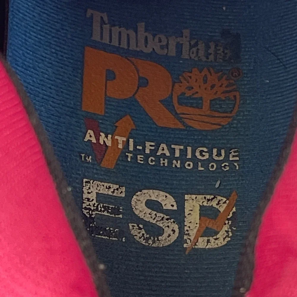 Timberland PRO Drivetrain Work Boots Size 7.5 Black Work Safety Composite Toe